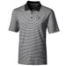 Men's Cutter & Buck Black Northwestern Wildcats Big Tall Forge Tonal Stripe Polo