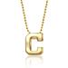 Women's Alex Woo Cleveland Indians 16" Little C Logo 14k Yellow Gold Necklace
