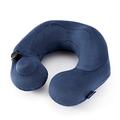 Press U-Shaped Pillow Cervical Vertebra Bao Automatic Inflatable Neck Pillow Crystal Cashmere Leisure Pillow