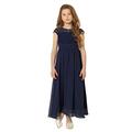 Paisley of London, Victoria Navy Dress, Girls Formal Occasion Dress, Kids Party Dress, 9 Years