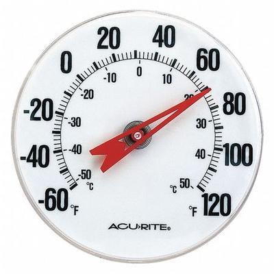 ACURITE 00346A3 Analog Thermometer,5" Dial Size