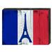 Winston Porter Flag of France Wooden Block Wall Décor in Blue/Brown | 18 H x 12 W in | Wayfair 13BEF09AACC94374BE91153CDD4E0522