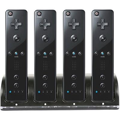 GPCT [Nintendo Wii] Remote 4 Charger Charging Dock W/ 4 Rechargeable Batteries & Docking Station. [L