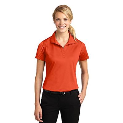 Sport-Tek Ladies Micropique Sport-Wick Polo, Deep Orange, Small