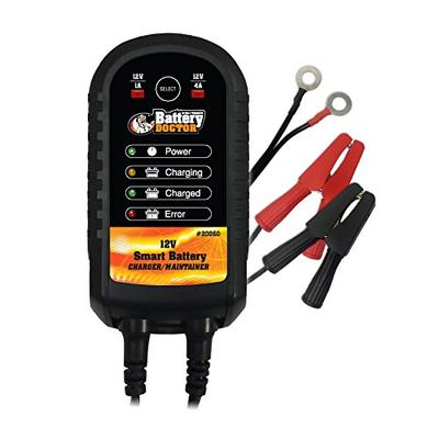 WirthCo 20060 Battery Doctor Black CEC Certified Smart Battery Maintainer (12V, 1 Amp to 4 Amp)