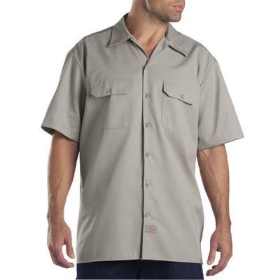 Dickies Men's Big-Tall Short-Sleeve Work Shirt,Silver Gray,4X