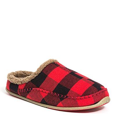 Deer Stags Men's Nordic Slipper Red/Black 9 EEE US W (3E)