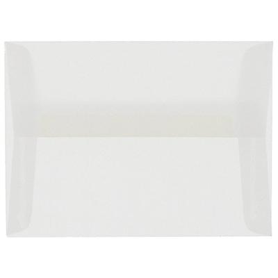 JAM PAPER A9 Translucent Vellum Invitation Envelopes - 5 3/4 x 8 3/4 - Clear - 25/Pack