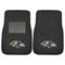 Fanmats 10336 NFL Baltimore Ravens 2-Piece Embroidered Car Mat