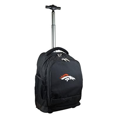 NFL Denver Broncos Expedition Wheeled Backpack, 19-inches, Black