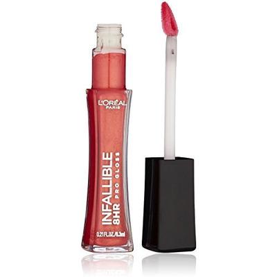 L'Oreal Infallible 8 HR Le Gloss, Fiery [305] 0.21 oz (Pack of 3)
