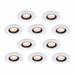 10 Spot Light Ring White Trim 5" ID X 9" OD Mini Medallion | Renovator's Supply