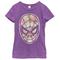 Marvel Girls' Spider-Man Floral Print Purple Berry T-Shirt