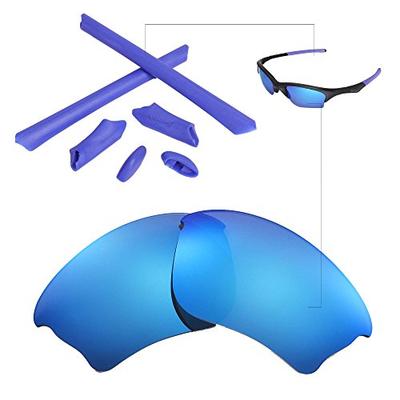 Walleva Replacement Lenses Or Lenses/Rubber Kit for Oakley Half Jacket XLJ Sunglasses - 26 Options (