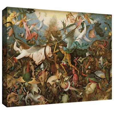 ArtWall Pieter Bruegel ' The Fall of The Rebel Angels' Gallery Wrapped Canvas Art, 36 by 48-Inch