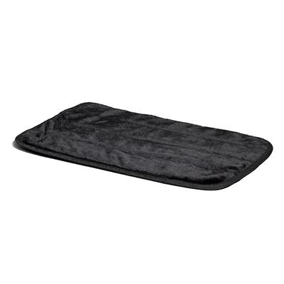 Midwest Quiet Time Deluxe Black Fur Pet Mat/Bed, 49" L X 30" W
