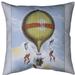 East Urban Home Hot Air Balloon Poster Euro Pillow Cover Cotton in Blue | 26 H x 26 W x 2 D in | Wayfair 9A6C3E59D61248A6BF9050CCFA65D527
