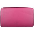 Womens Large Soft Leather RFID Clutch Bag/Purse - Magenta