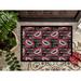 The Holiday Aisle® Adrienn Halloween Vampire Teeth Non-Slip Outdoor Door Mat Synthetics | 0.25" H x 27" W x 18" D | Wayfair