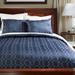 Longshore Tides Burch Microfiber 3 Piece Comforter Set Polyester/Polyfill/Microfiber in Blue | Queen Comforter + 2 Shams | Wayfair