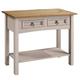 Corona Furniture Corona Grey Wax 2 Drawer Console Table