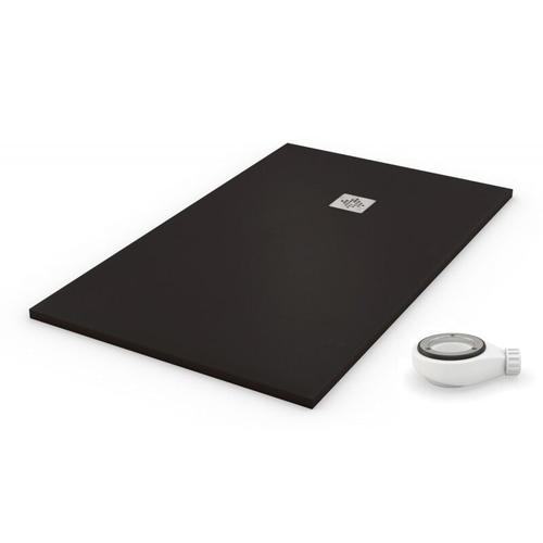 Receveur de douche extra plat quartz noir Ral 9005 100X120