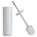 Bath Bliss Stainless Steel 15in. H Free Standing Toilet Brush & Holder Metal in White | 15 H x 3.4 W x 3.4 D in | Wayfair 23954-WHITE