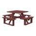 Red Barrel Studio® Bathilda Outdoor Picnic Table Plastic | 79 W x 79 D in | Wayfair 845166216C844D008B41C9BF91E2BB63