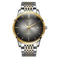 Fashion Men's Mechanical Watch Luxury Brands Watches Steel Band Date Waterproof Two Tone Men Wrist Watch (Silver Gold Black)