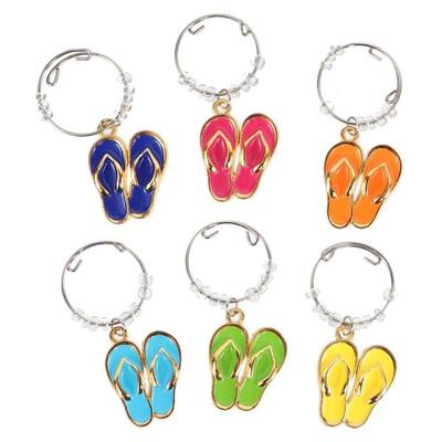 Dennis East 63092 - Flip Flop Wine Charms Set of 6...