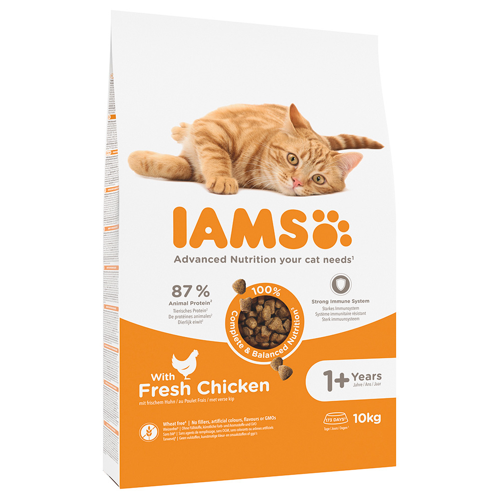 IAMS 2 x 10 / 15 kg Crocchette per gatto - Advanced Nutrition Adult con Pollo Fresco (2 x 10 kg)