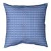 Latitude Run® Avicia Lined Diamonds Indoor/Outdoor Throw Pillow Polyester/Polyfill blend in Blue/Brown | 18 H x 18 W x 9.5 D in | Wayfair