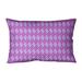 Latitude Run® Avicia Diamonds Stripe Indoor/Outdoor Lumbar Pillow Polyester/Polyfill blend in Green | 31 H x 21.5 W x 3 D in | Wayfair