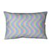 Latitude Run® Avicia Wavy Stripe Indoor/Outdoor Lumbar Pillow Polyester/Polyfill blend in Green | 20 H x 14 W x 3 D in | Wayfair