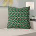 Latitude Run® Avicia Tropical Indoor/Outdoor Throw Pillow Polyester/Polyfill blend in Pink/Green | 18 H x 18 W x 9.5 D in | Wayfair