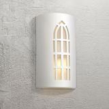Vestry 13"H Paintable White Bisque LED Outdoor Wall Light