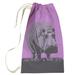 East Urban Home Vintage Hippo Zoo Poster Laundry Bag Fabric in Gray/Indigo | 64 H in | Wayfair C025D32967004F23AEB686CB796FA1C0