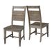 Gracie Oaks Dabney Solid Wood Dining Chair Wood in Gray | 40 H x 19.4 W x 22.4 D in | Wayfair 85FA74BDB6D344CA9E04332C4F038E49