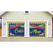 The Holiday Aisle® Happy Cinco de Mayo Pattern 2-Piece Door Mural Set Polyester in Blue | 84 H x 96 W x 1 D in | Wayfair