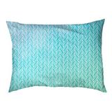 Tucker Murphy Pet™ Byrge Herringbone Pillow/Classic Polyester/Fleece in Green/Blue | 9.5 H x 29.5 W in | Wayfair 2163329F1FD64BA9B41853914366C0A9