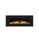Ezee Glow Zara 50" Black Wall Mounted or Recessed/Built In Electric Fire