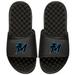 Youth ISlide Black Miami Marlins Alternate Logo Slide Sandals