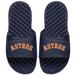 Youth ISlide Navy Houston Astros Wordmark Slide Sandals