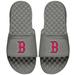 Men's ISlide Gray Boston Red Sox Alternate Logo Slide Sandals