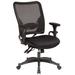 Symple Stuff Pascarella Task Chair Aluminum/Upholstered in Gray/Black/Brown | 40.5 H x 28.25 W x 30.25 D in | Wayfair