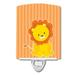 Caroline's Treasures Lion Ceramic Night Light Ceramic in Orange | 6 H x 4 W x 3 D in | Wayfair BB8697CNL