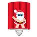 Caroline's Treasures Beach Santa Claus Ceramic Night Light Ceramic in Green/Red | 6 H x 4 W x 3 D in | Wayfair BB9070CNL