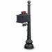 Cape Charles Mailbox w/ Post Included Steel in Black Postal Products Unlimited, Inc | 66 H x 13 W x 31 D in | Wayfair N1021783