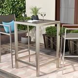 Wade Logan® Caggiano Bar Outdoor Table Metal | 43 H x 27 W x 27 D in | Wayfair C159B21CF64648878E956440F160DF2C