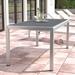 Wade Logan® Caggiano Dining Table Metal in Gray | 30 H x 70 W x 35 D in | Outdoor Dining | Wayfair 420CD08D3FF0499FA3E4E89BF4DC84C9